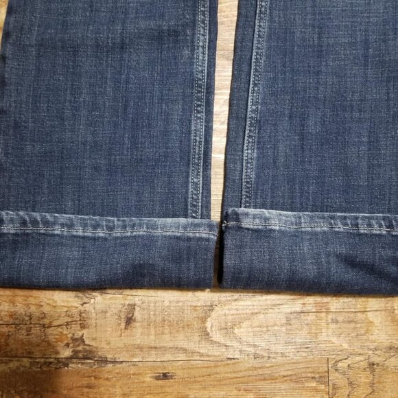 Wrangler Jeans Blue Denim Western Size 9, Boot cut 34 leg - Picture 7 of 7